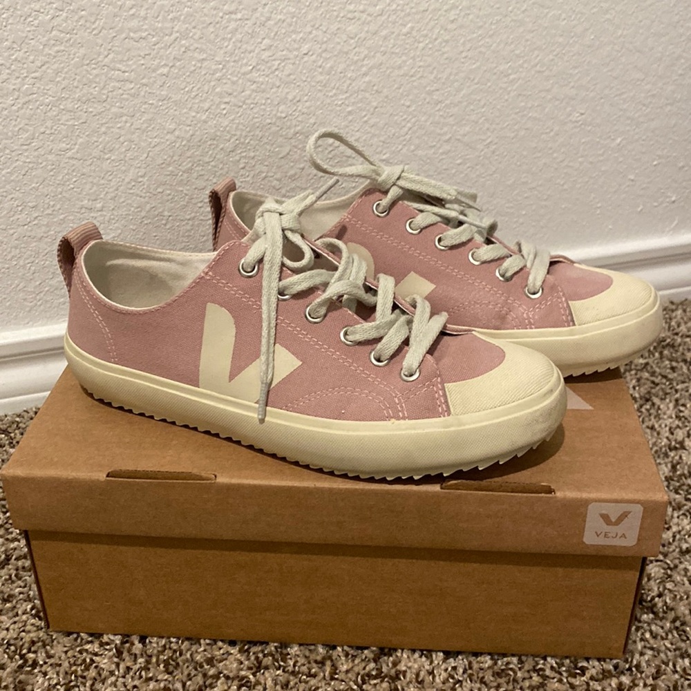 Pink Canvas Veja Sneakers